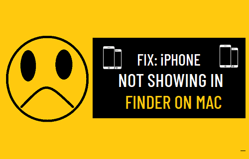 iPhone Not Showing in Finder on Mac