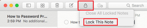 Lock This Note On Mac