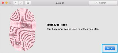 Save Fingerprint on MacBook Pro