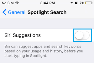 Siri Suggestions and Spotlight Search on iPhone