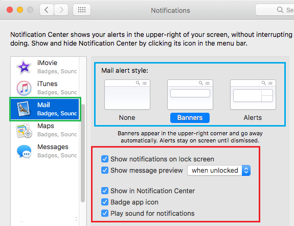 Change Notifications Style On Mac