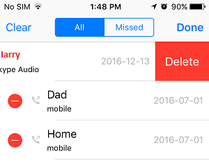 Delete Multiple Calls On iPhone