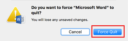 Do you Want to Force Quit Pop-up on Mac