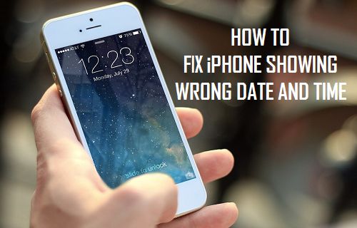 Korrigieren Sie, Dass Das Iphone Ein Falsches Datum Und Eine Falsche Uhrzeit Anzeigt