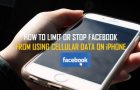 Limit Or Stop Facebook From Using Cellular Data on iPhone