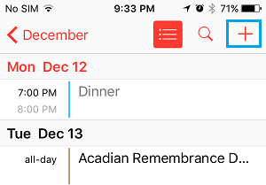 iPhone Calendar App Plus icon