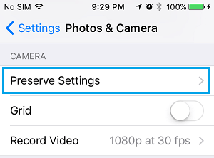 How to Preserve Camera Settings on iPhone and iPad - 47