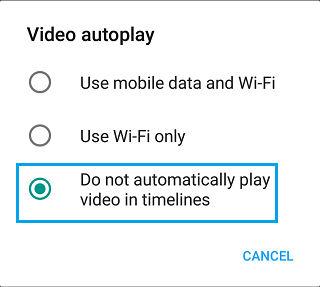 Twitter Videos Auto Play Options On Android Phone