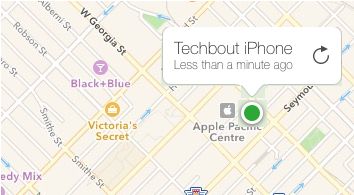 Lost iPhone Location on Map