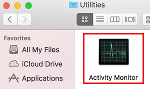 Open Activity Monitor on Mac