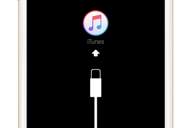 iTunes Recovery Mode Screen on iPhone