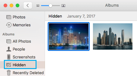 Zeigen Sie Versteckte Fotos Auf Dem Mac An