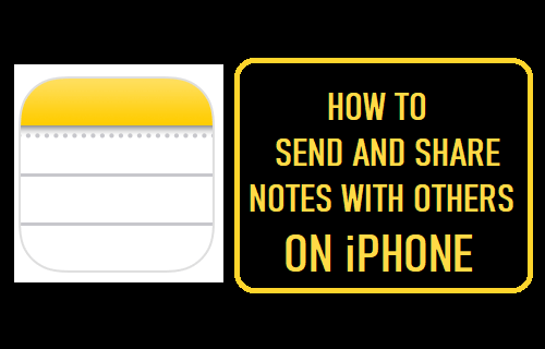 Send And Share Notes With Others on iPhone