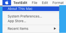 how to check space on mac