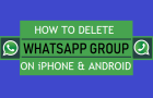 Delete WhatsApp Group