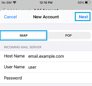 How to Add Email Account to iPhone Mail App - 81