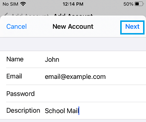 How to Add Email Account to iPhone Mail App - 16