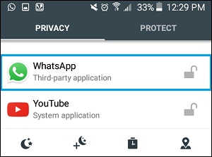 Lock WhatsApp in AppLock on Android Phone
