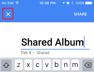 Name and Save Shared Album in Google Photos