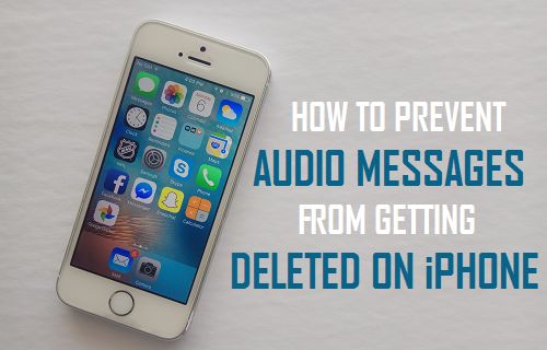 Prevent Audio Messages From Getting Deleted On iPhone