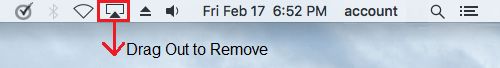 Remove Icon From Menu Bar on Mac