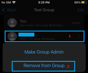 Remove Member from WhatsApp Group