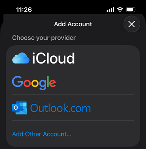 Select Your Email Service Provider 
