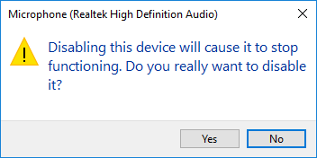 Disable Microphone Pop-up in Windows 10