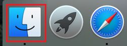 Finder Icon in the Dock on Mac