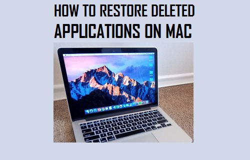 Restore Deleted Applications on Mac