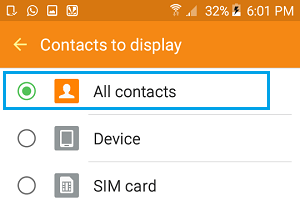 Show All Contacts On Android Phone