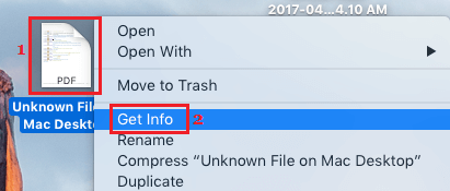 Get File Info Option in Contextual Menu on Mac