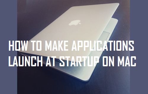 Make Applications Launch at Startup on Mac