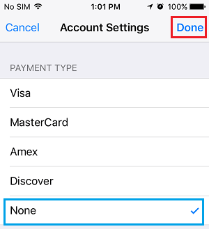 Remove Credit Card Information From Apple ID on iPhone