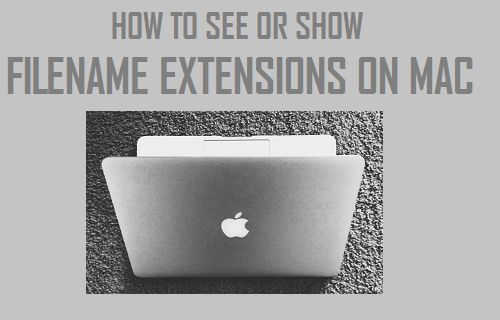 See or Show Filename Extensions on Mac