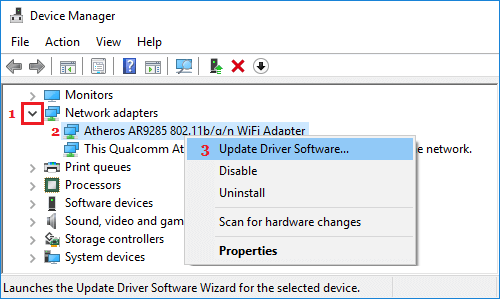 Aktualisieren Sie Die Treibersoftware Für Den Wlan-Adapter In Windows 10