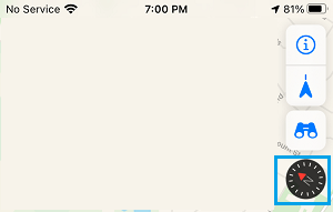 Compass Icon in Apple Maps