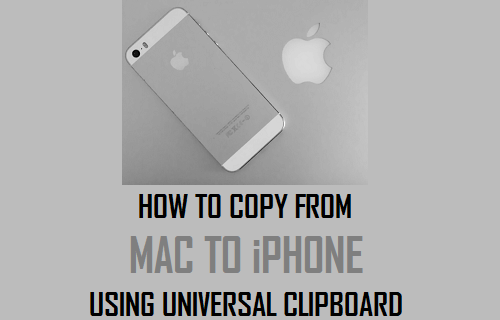 Copy From Mac to iPhone Using Universal Clipboard