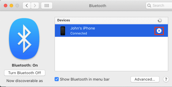 Disconnect Bluetooth Device From Mac