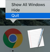 Quit Chrome Browser