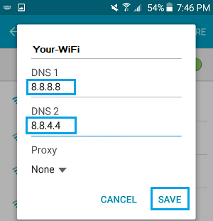 How to Change DNS Servers On Android Phone or Tablet - 79