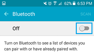 Disable Bluetooth on iPhone