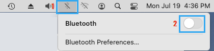 Switch OFF Bluetooth on Mac