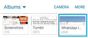 WhatsApp Images Folder in Gallery App on Android Phone