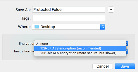 128-bit AES Encryption on Mac