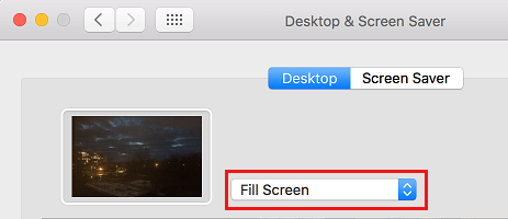 Adjust Desktop Background Fit on Mac