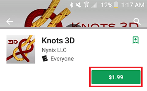 Buy Button in Google Play Store