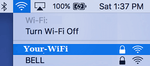 Join WiFi Network on Mac