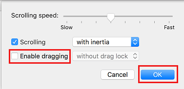 Disable Dragging Gesture on Trackpad of MacBook