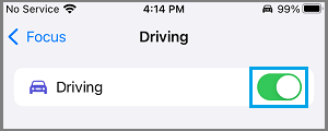 Enable Do Not Disturb While Driving Mode on iPhone